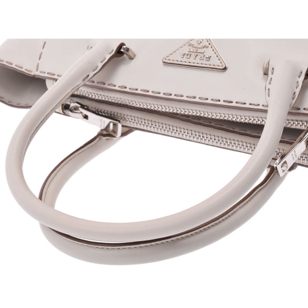 Prada Handbag White Card Calfskin Strap - Picture 3 of 11